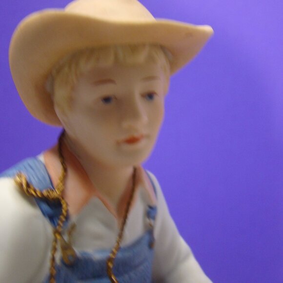 VTG Home Interiors Homco Denim Days Debbie's Dad Figurine with Tag #1515 - Picture 2 of 16